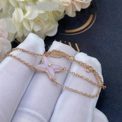 [LORA]JEUX BRACELET PINK MOP PINK GOLD 1 DIAMOND