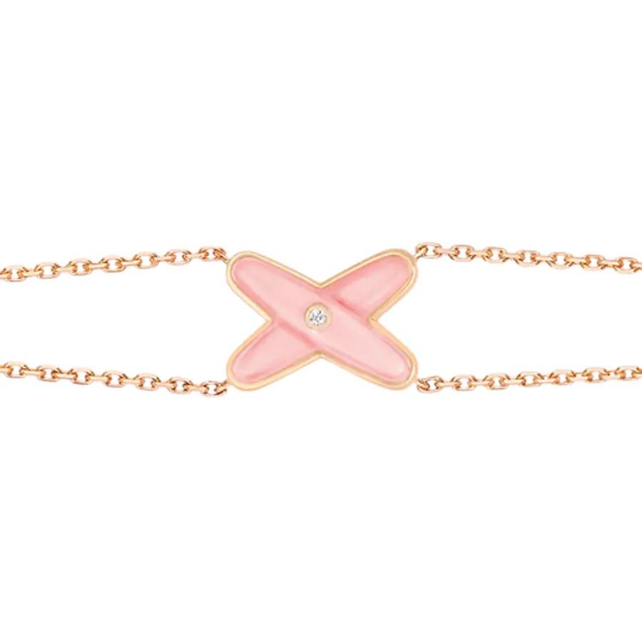 [LORA]JEUX BRACELET PINK MOP PINK GOLD 1 DIAMOND