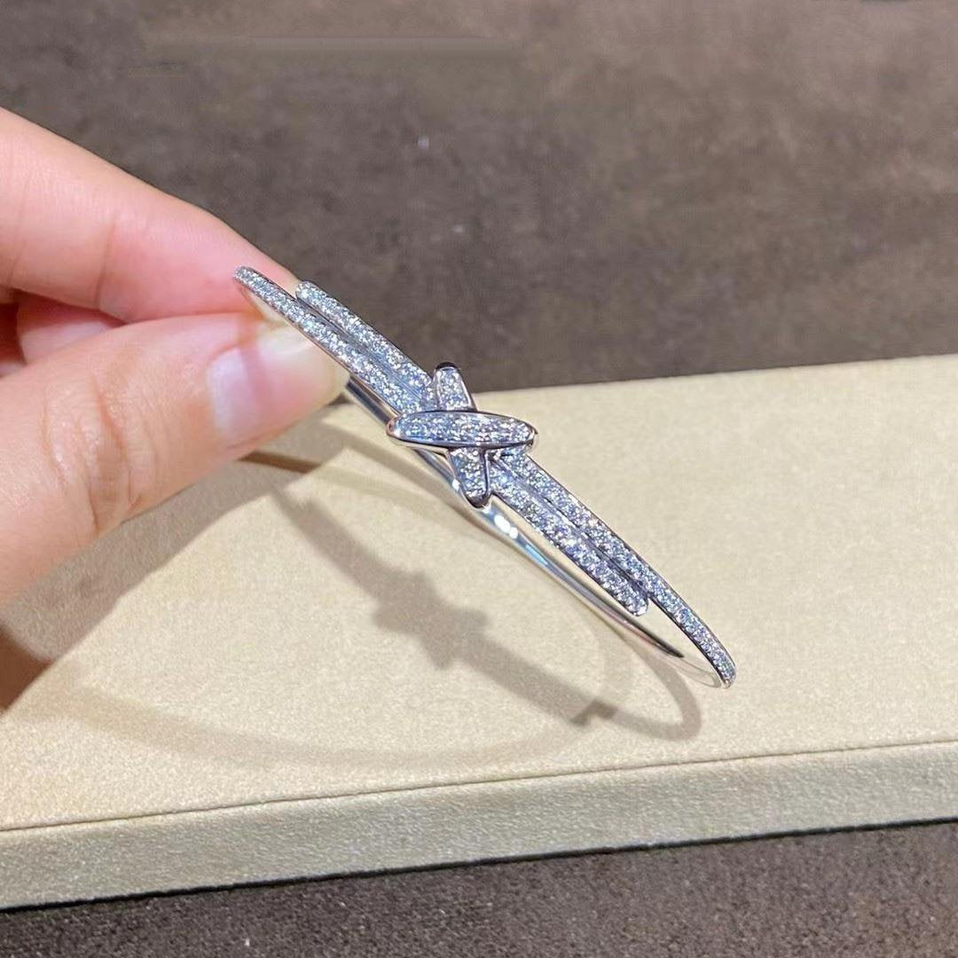 [LORA]JEUX DE BRACELET DIAMONDS SILVER