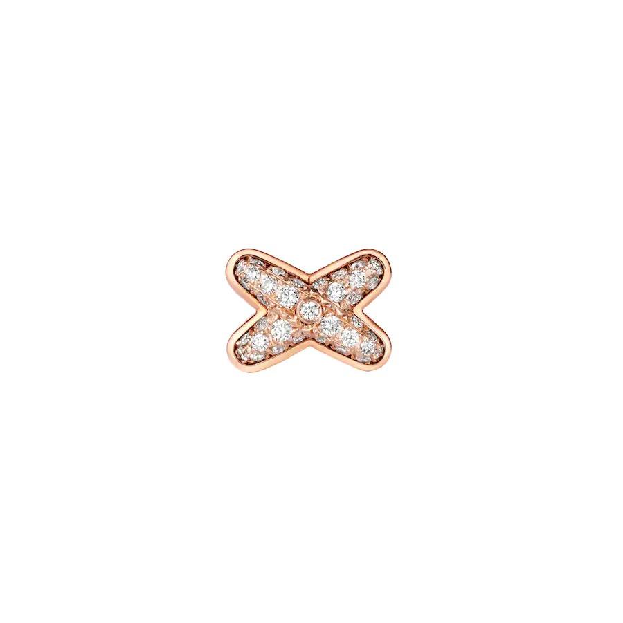 [LORA]JEUX DE PINK GOLD DIAMOND EARRINGS