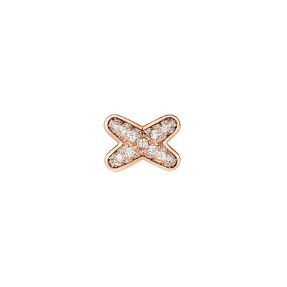 [LORA]JEUX DE PINK GOLD DIAMOND EARRINGS
