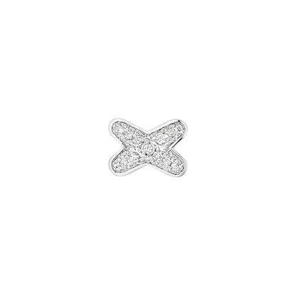 [LORA]JEUX DE SILVER DIAMOND EARRINGS