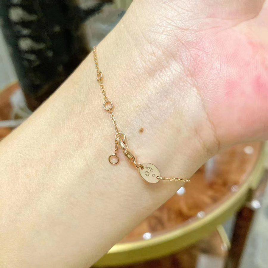 [LORA]JEUX DE BRACELET MOP PINK GOLD DIAMONDS