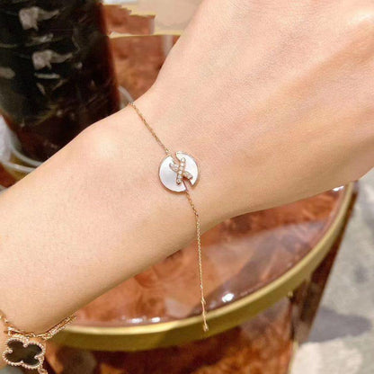 [LORA]JEUX DE BRACELET MOP PINK GOLD DIAMONDS