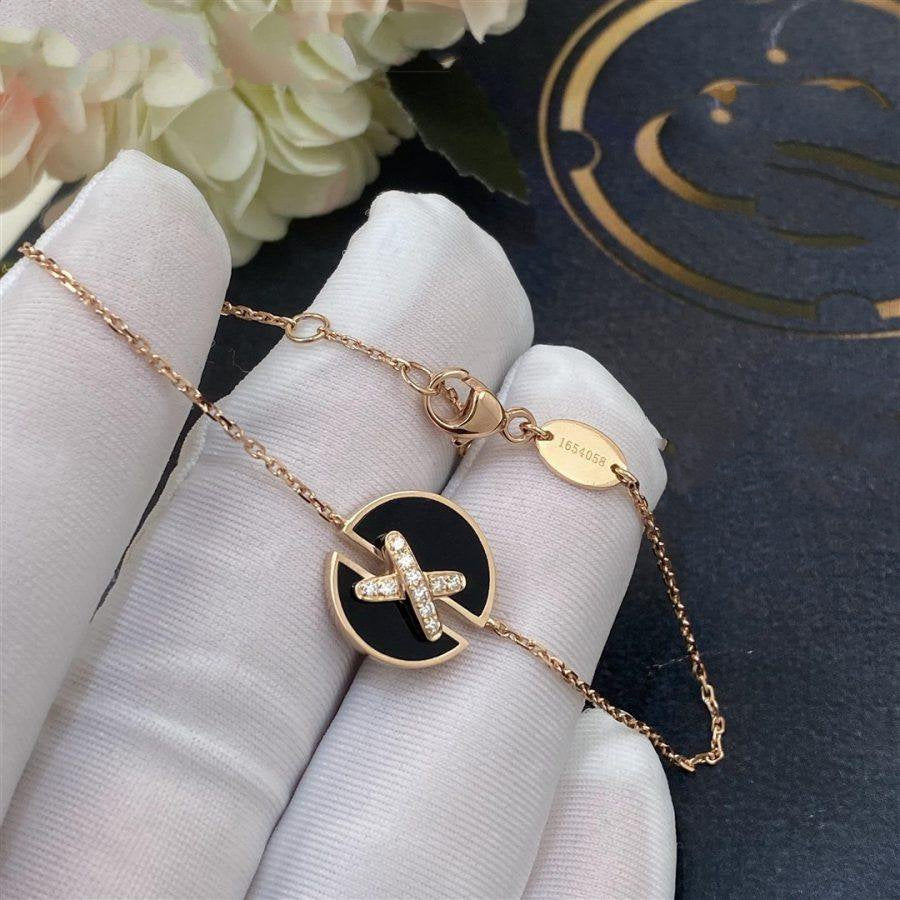 [LORA]JEUX DE BRACELET ONYX PINK GOLD DIAMOND