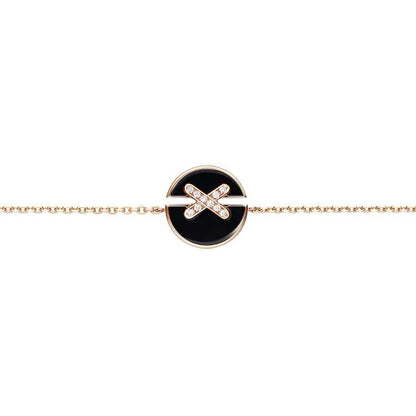 [LORA]JEUX DE BRACELET ONYX PINK GOLD DIAMOND