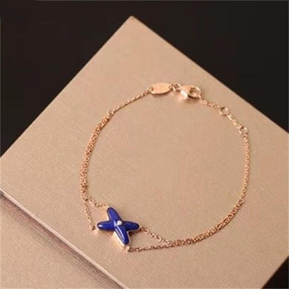 [LORA]Hollow Design Four-Leaf Clover Flower Shape Ring