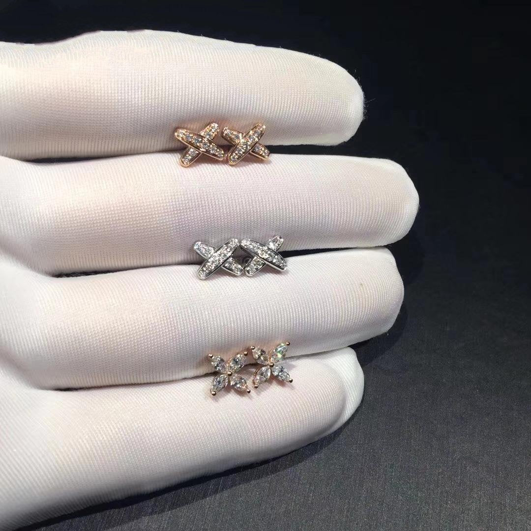 [LORA]JEUX DE DIAMOND EARRINGS