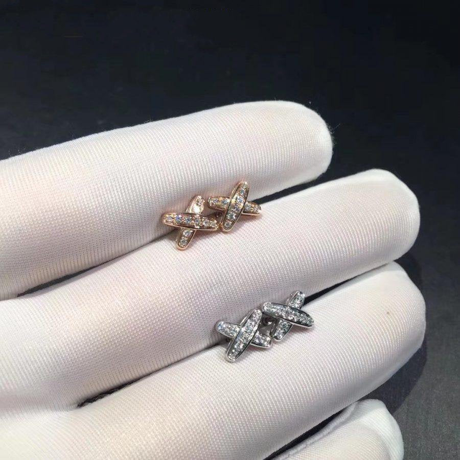 [LORA]JEUX DE DIAMOND EARRINGS