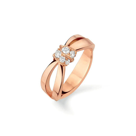 [LORA]LIENS RING PINK GOLD DIAMOND