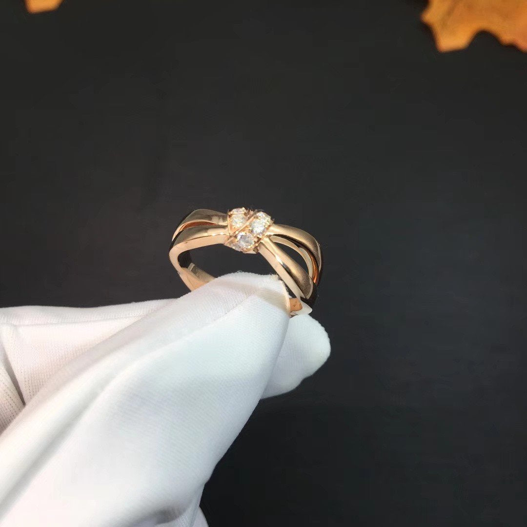 [LORA]LIENS RING PINK GOLD DIAMOND