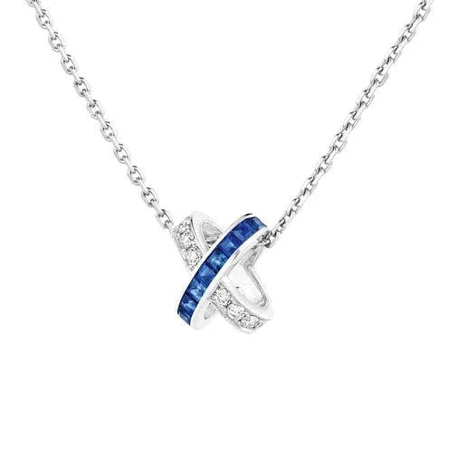 [LORA]LIENS DIAMOND SILVER NECKLACE