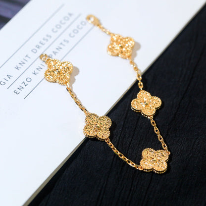 [LORA]CLOVER 5 MOTIFS BRONZING BRACELET