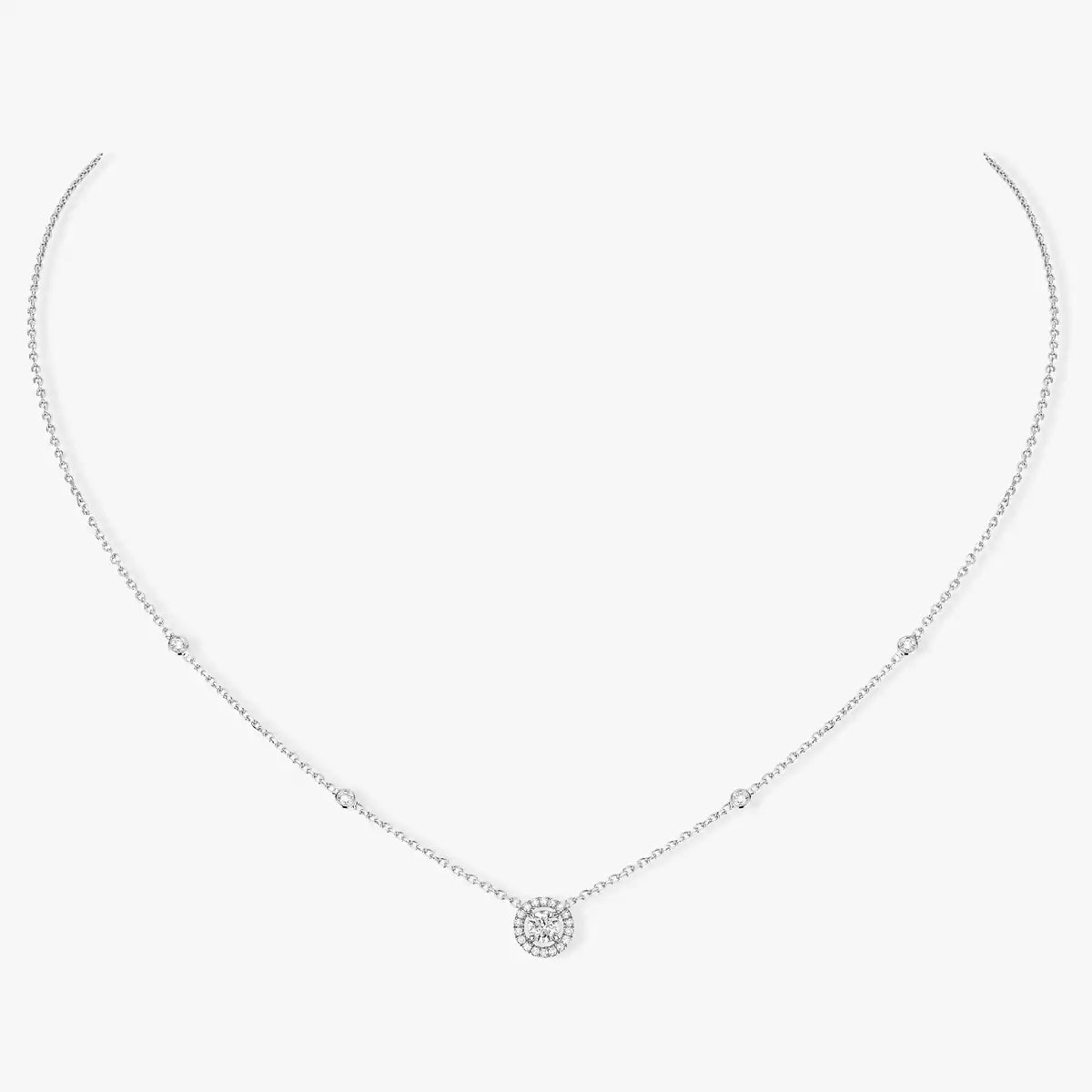 [LORA] Diamond Necklace 0,20ct Brilliant Shape Joy