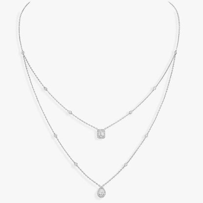 [LORA] Diamond Necklace My Twin 2 Rows