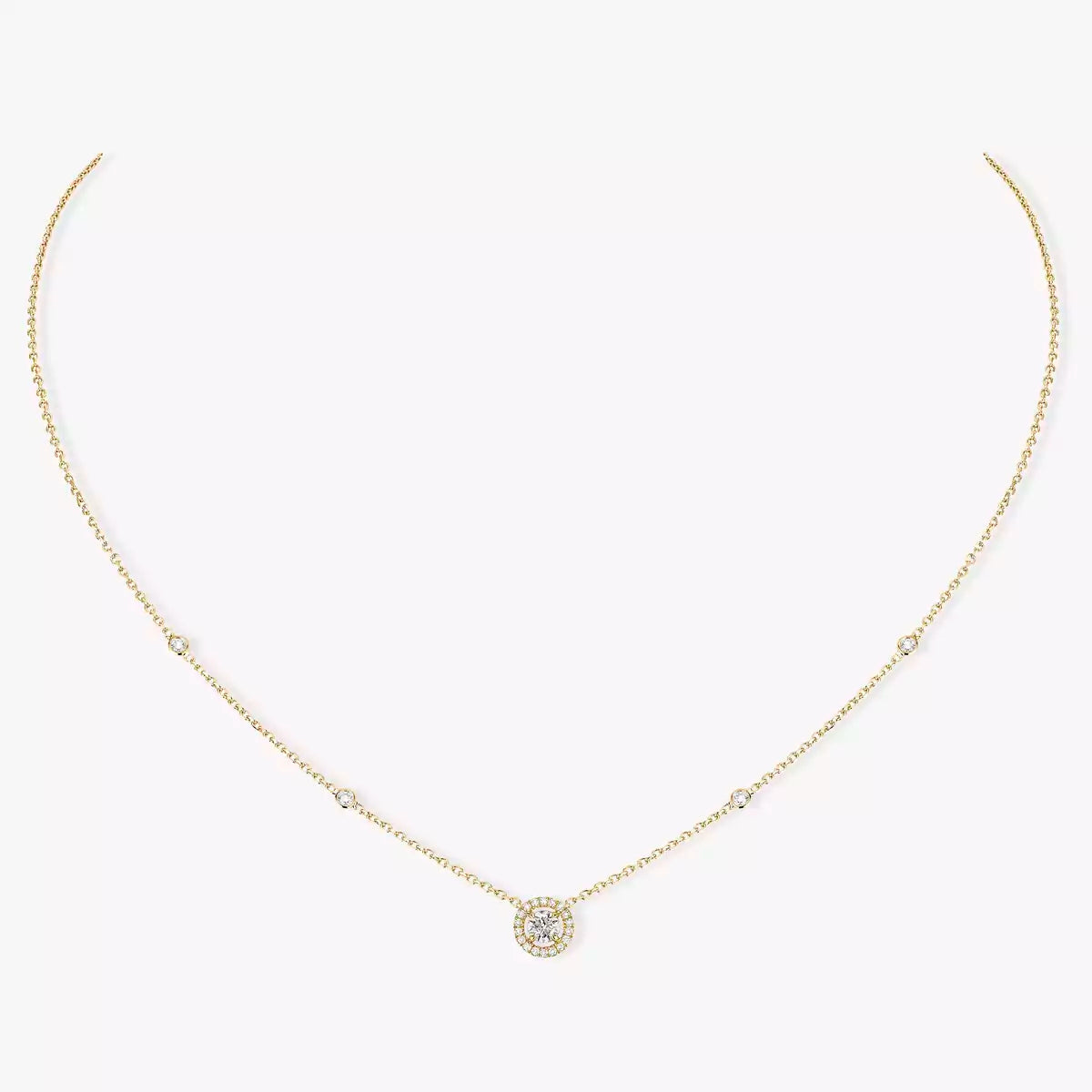 [LORA] Diamond Necklace 0,20ct Brilliant Shape Joy