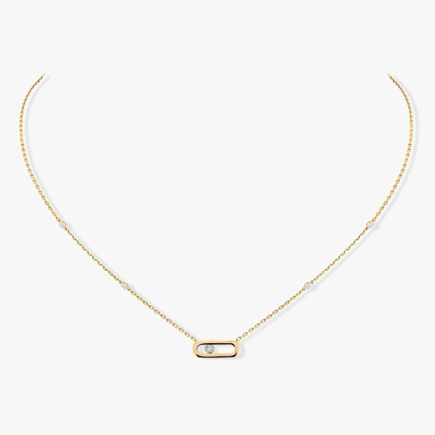 [LORA] MOVE UNO DIAMOND NECKLACE