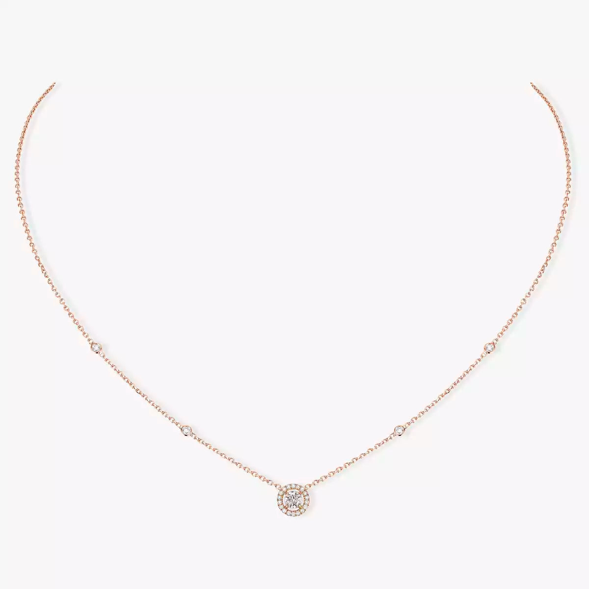 [LORA] Diamond Necklace 0,20ct Brilliant Shape Joy