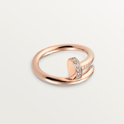 [LORA] JUSTE RING 2.6MM HALF DIAMOND
