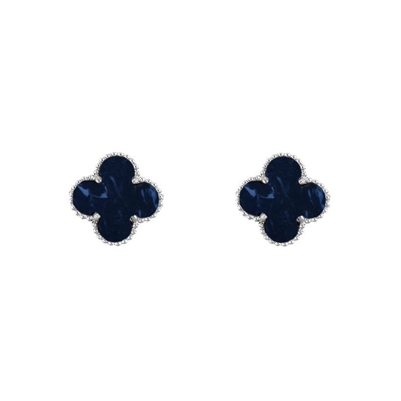 [Lora]CLOVER SILVER 15MM EARRINGS COLLECTION