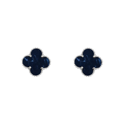 [Lora]CLOVER SILVER 15MM EARRINGS COLLECTION
