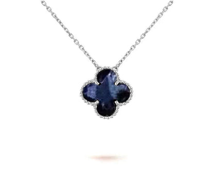 [Lora]CLOVER 15MM NECKLACE SILVER COLLECTION