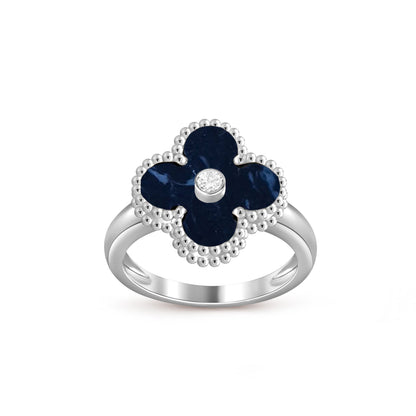 [Lora]CLOVER SILVER DIOMND RING COLLECTION