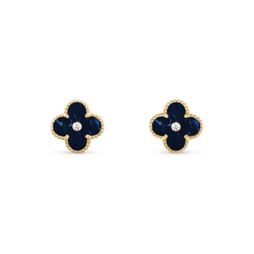 [Lora]CLOVER  15MM DIAMOND EARRINGS COLLECTION