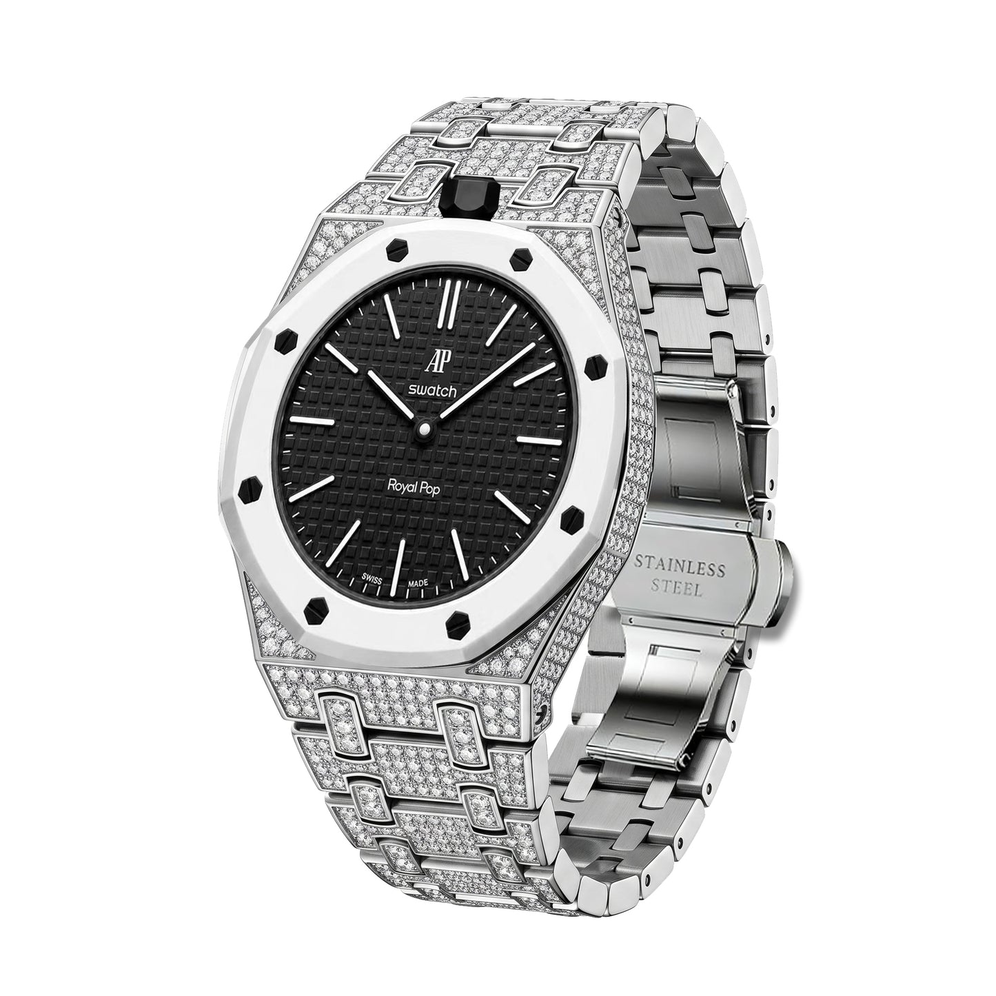 Royal Oak Pop Exclusive Bioceramic Case & Bioceramic Strap Diamond