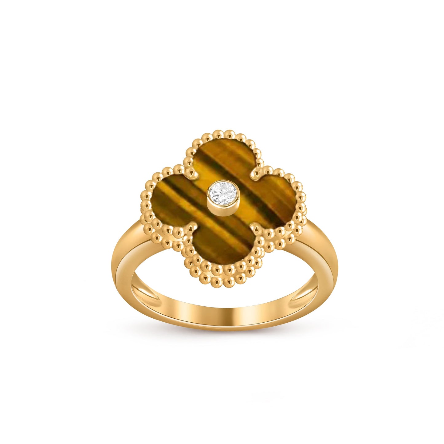 [Lora]CLOVER DIAMOND RING GOLD COLLECTION