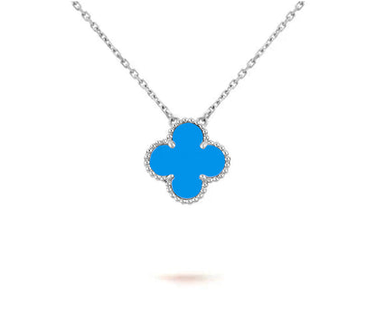 [Lora]CLOVER 15MM NECKLACE SILVER COLLECTION