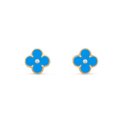 [Lora]CLOVER  15MM DIAMOND EARRINGS COLLECTION