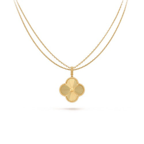 [Lora]CLOVER 25MM PEDANT NECKLACE GOLD