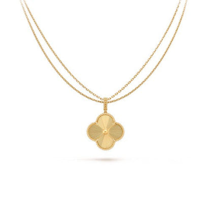 [Lora]CLOVER 25MM PEDANT NECKLACE GOLD