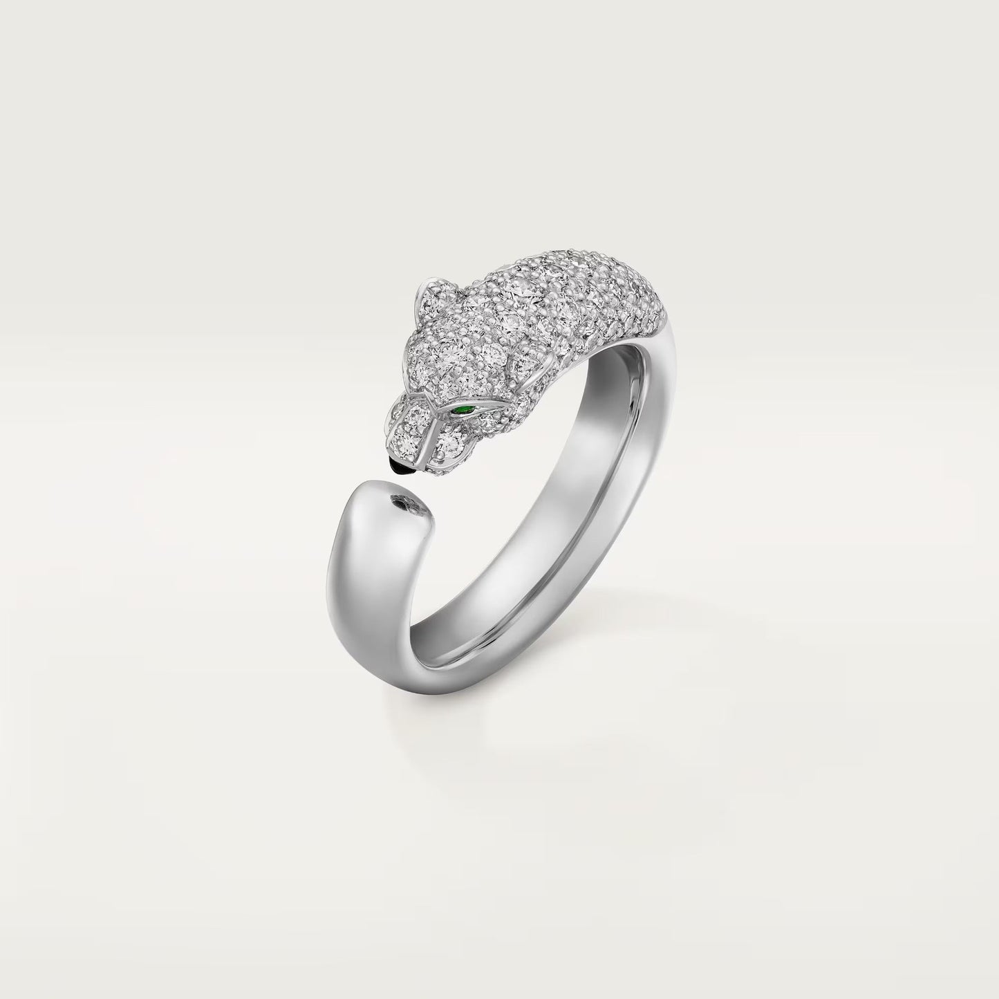 [LORA] PANTHERE HALF DIAMOND SMALL RING