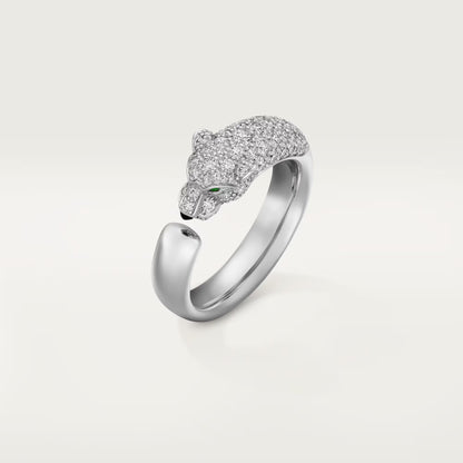 [LORA] PANTHERE HALF DIAMOND SMALL RING