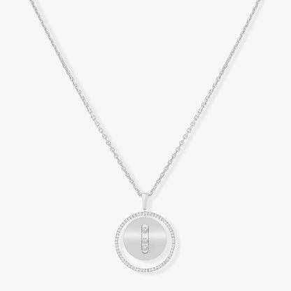 [LORA] LUCKY MOVE MM SILVER DIAMOND NECKLACE