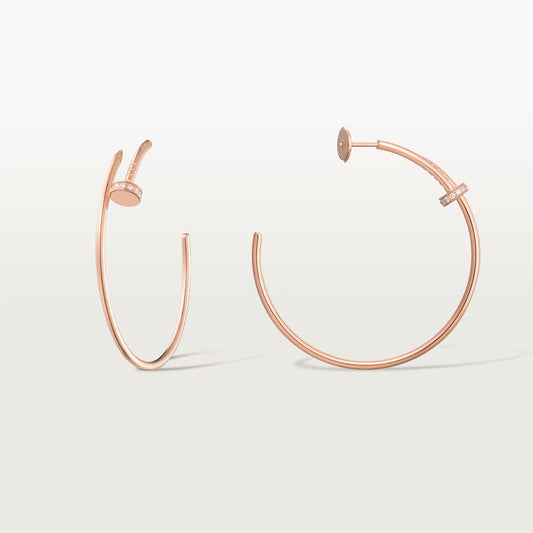 [Lora] JUSTE HALF DIAMOND LARGE EARRINGS