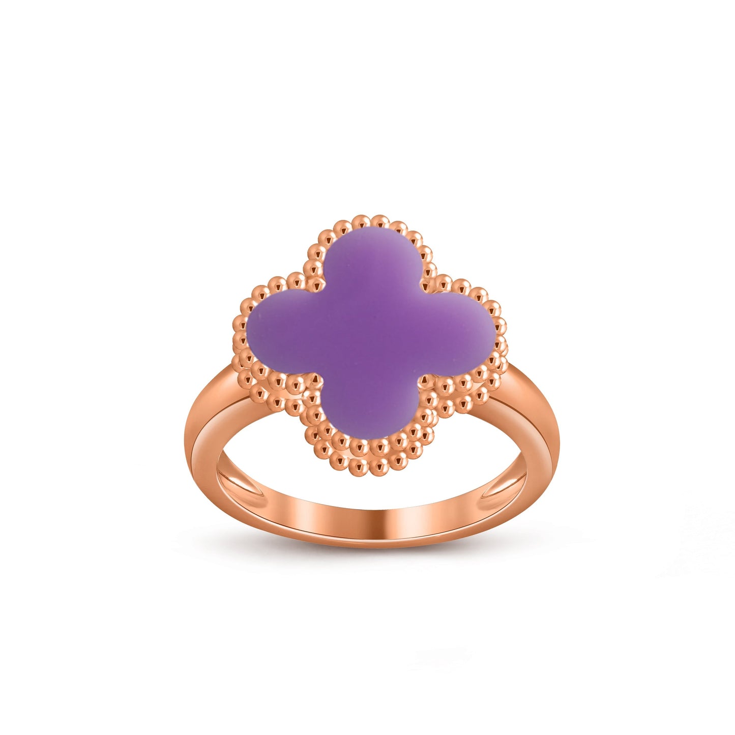 [Lora]CLOVER RING ROSE GOLD COLLECTION