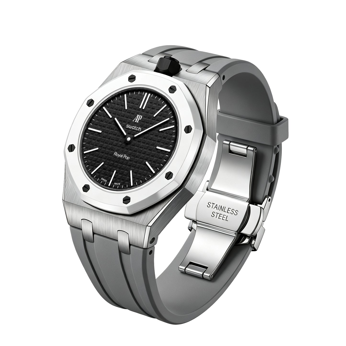 Royal Oak Pop Exclusive Steel Case & Silicone Strap With Cradle