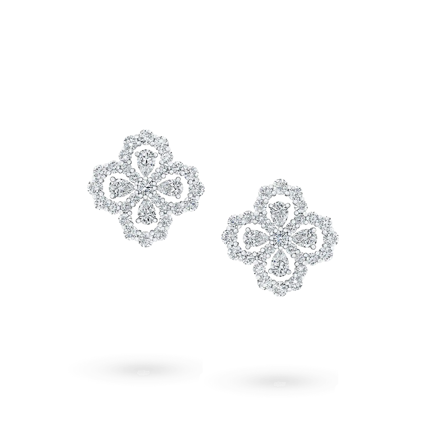 [LORA]LOOP EARRINGS FULL MOTIF DIAMOND 16MM