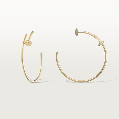 [LORA] JUSTE HALF DIAMOND LARGE EARRINGS
