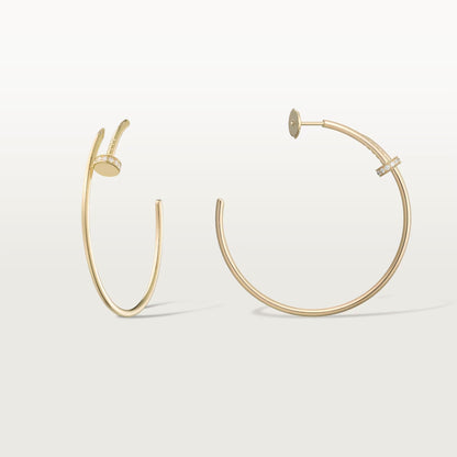 [Lora] JUSTE HALF DIAMOND LARGE EARRINGS
