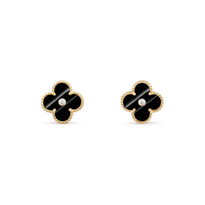 [Lora]CLOVER  15MM DIAMOND EARRINGS COLLECTION