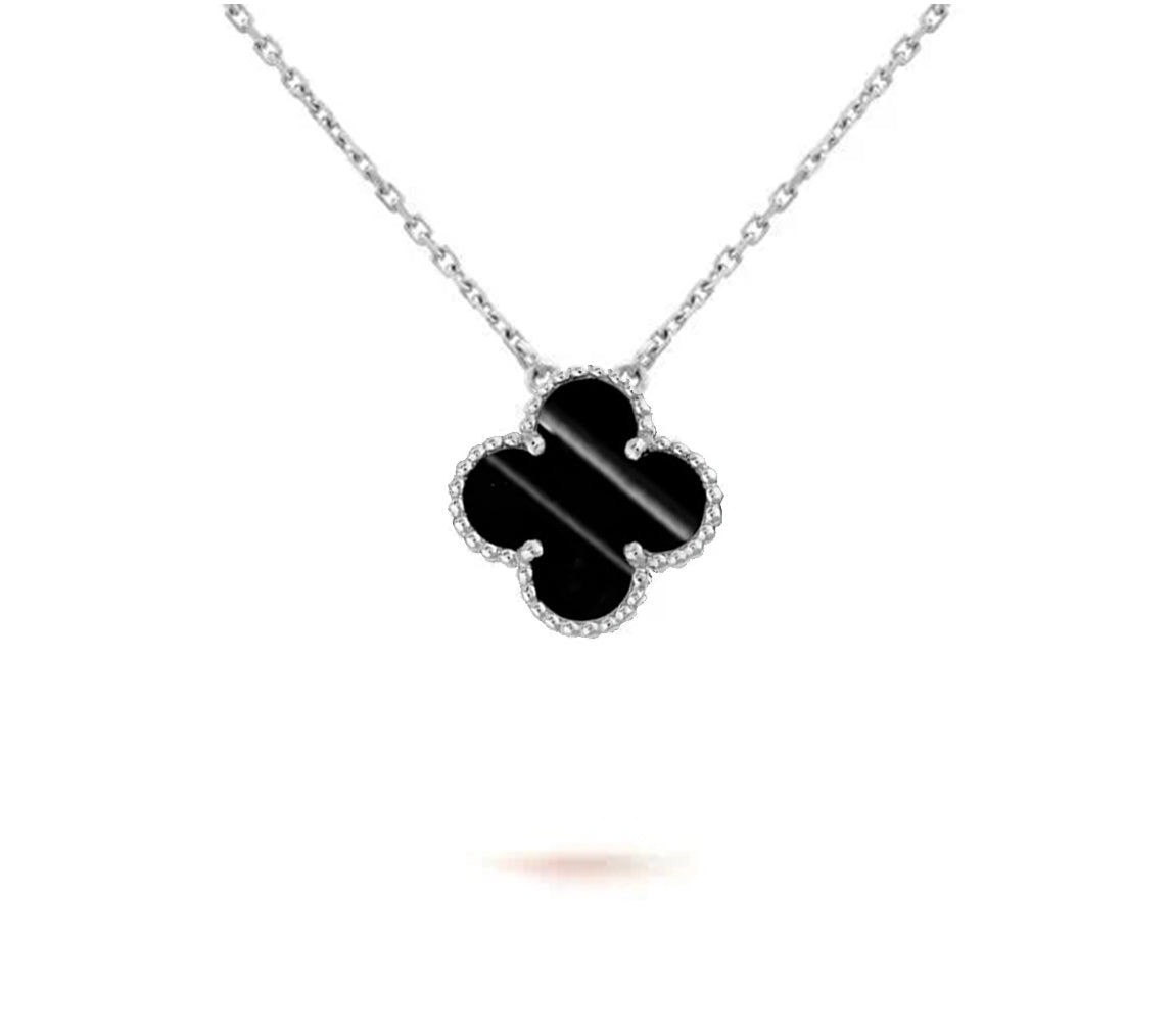 [Lora]CLOVER 15MM NECKLACE SILVER COLLECTION