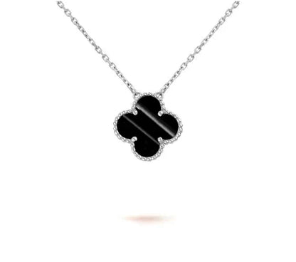 [Lora]CLOVER 15MM NECKLACE SILVER COLLECTION