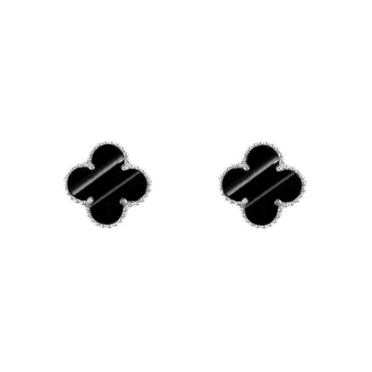 [Lora]CLOVER SILVER 15MM EARRINGS COLLECTION