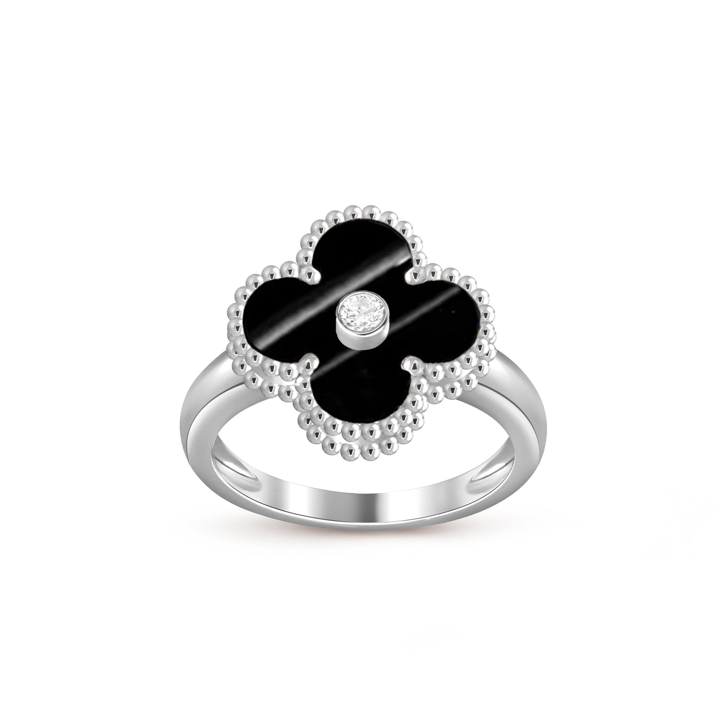 [Lora]CLOVER SILVER DIOMND RING COLLECTION
