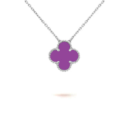 [Lora]CLOVER 15MM NECKLACE SILVER COLLECTION