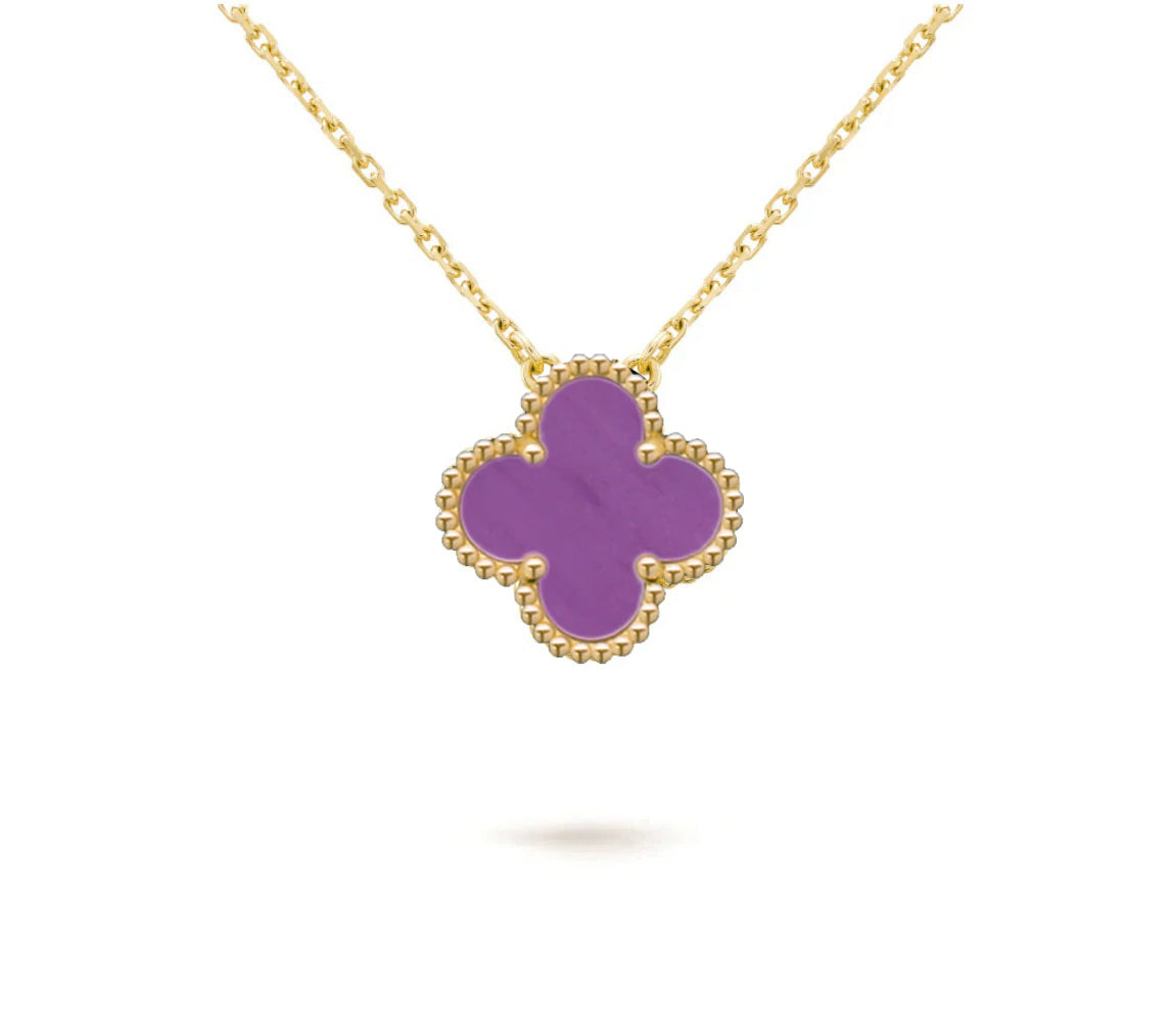 [Lora]CLOVER 15MM SINGLE FLOWER NECKLACE COLLECTION